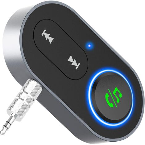 Bluetooth Car Auxiliary, MP3 Player with Detachable 3.5mm Bidirectional Connector/Microphone/Hands-Free