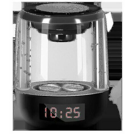 Bluetooth creative touch petite lampe de table chevet veilleuse horloge réveil transparent carte audio