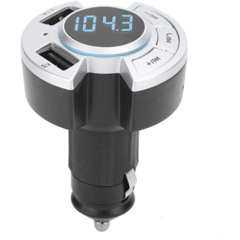 Bluetooth-FM-Transmitter fürs Auto mit USB-Ladegerät und MP3-Player