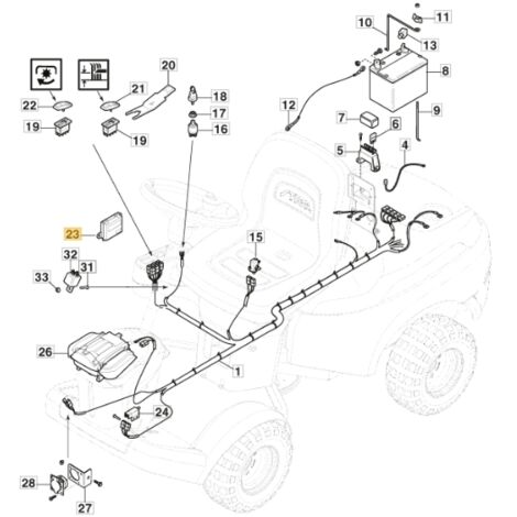 bluetooth Karte Rasentraktor Modelle PARK345PWX ORIGINAL STIGA 387722401/0