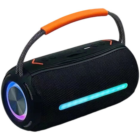 Bluetooth-Lautsprecher im Freien X360 20W Hochleistungslautsprecher RGB TWS Stereo Bluetooth Subwoofer, IPX6 wasserdicht, FM-Radio