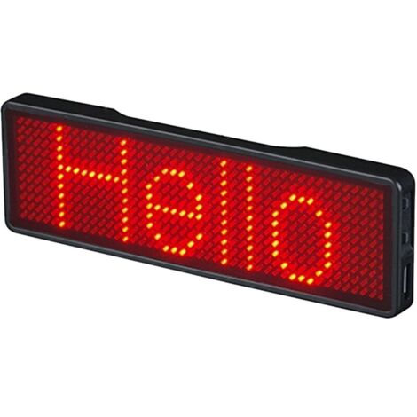 Bluetooth LED Name Badge Rechargeable Signe Bricolage Programmable Affichage Du Tableau de Messages DéRoulant LED, Type 2
