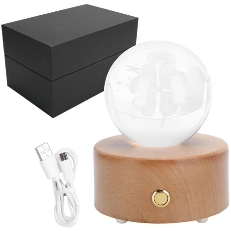 Bluetooth-LED-Spieluhr in Kugelform, Schreibtischdekoration, Party-/Geburtstagsgeschenk