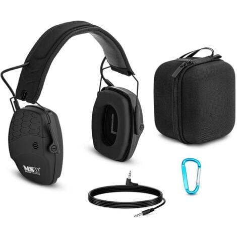 MSW Bluetooth Noise Cancelling Headphones - Dynamic External Noise Control - Black