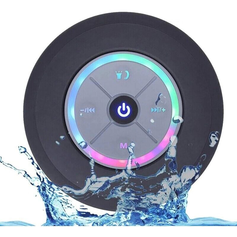 Bluetooth Shower Speaker, IPX7 Waterproof Mini Speaker,Portable Outdoor Wireless Speaker,Fully Waterproof FM Radio,Perfect for Shower, Bike, Hike,