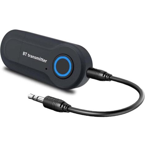 Bluetooth Transmitter, 2-in-1 Wireless Adapter with 3.5mm Digital Audio Cable, for TV, PC, Car/Home Stereo System/Tablet/Mp3/Mp4