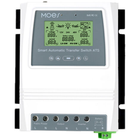 Bluetooth Tuya Smart ATS Convertitore Automatico Per Pannello Solare e Sistema Eolica Automatic Transfer Switch 80A Max 16KW