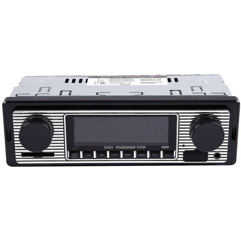 Crea - Bluetooth Vintage Car Radio Mp3 Player Stereo Usb Aux Classic Car Stereo Audio