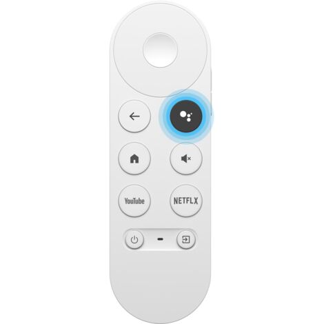 Bluetooth Voice Remote for Google Chromecast TV 4K Snow, Replacement Google Chromecast Remote (Remote Only)