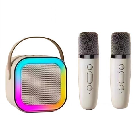 Bluetooth Wireless Speaker With 2pcs Microphone