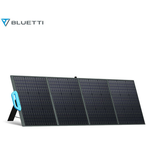 BLUETTI Panneau Solaire 200W PV200 Portable pour Centrale électrique, Chargeur Solaire Pliable avec poignée de ports et Support Réglable, pour l'Extérieur, en Camping, balcon