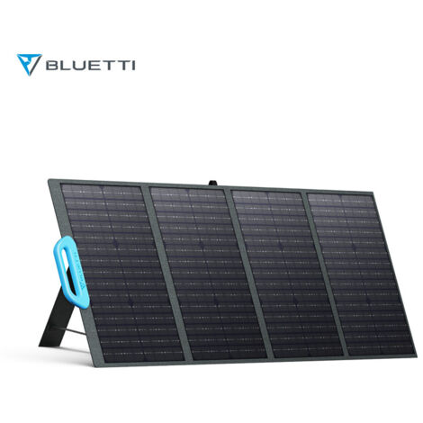 BLUETTI Panneau Solaire sur Balcon 120W Panneau Solaire Monocristallin PV120 Panneau Solaire Photovoltaique Pliable et Portable IP54 avec poignée de ports et béquilles ajustables