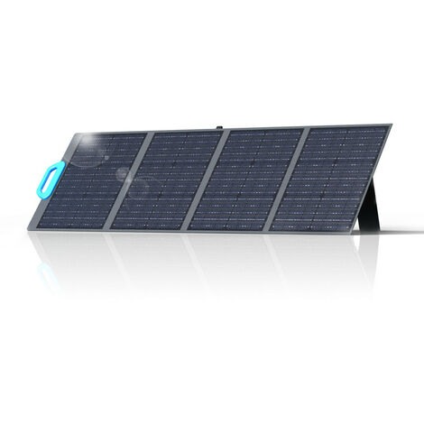 BLUETTI PV120 Panel Solar, 120W Monocristalino PV120 Panel Solar Fotovoltaico Plegable y Portátil IP54 con Asa de Puerto y Patas Ajustables.