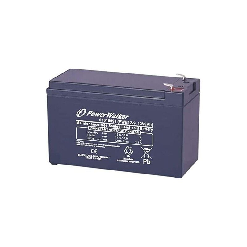 BlueWalker PWB12-9 - batteries pour les systèmes de secours (plomb-acide scellé (vrla), -15-50 °c)