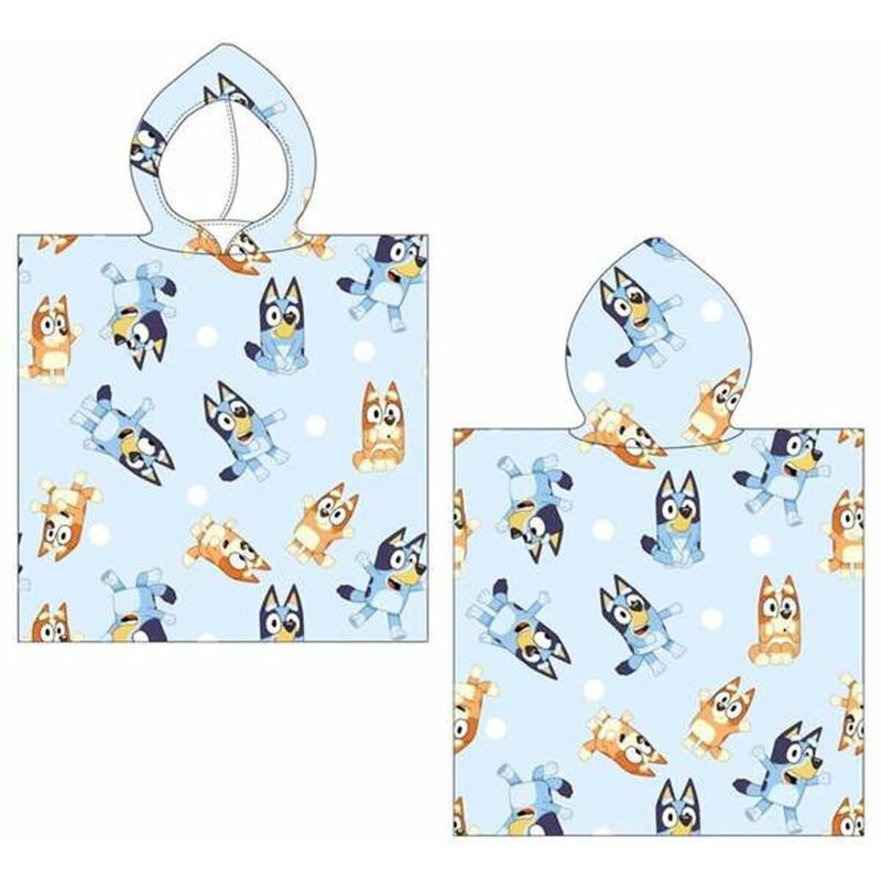 Bluey Badeponcho Für Kinder Hochwertiger Frottee Aus Mikrofaser