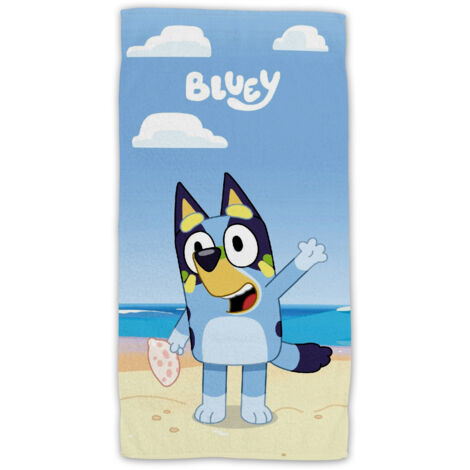 Bluey Strandtuch Frottee Badetuch mit Premium Druck, 70x140 cm