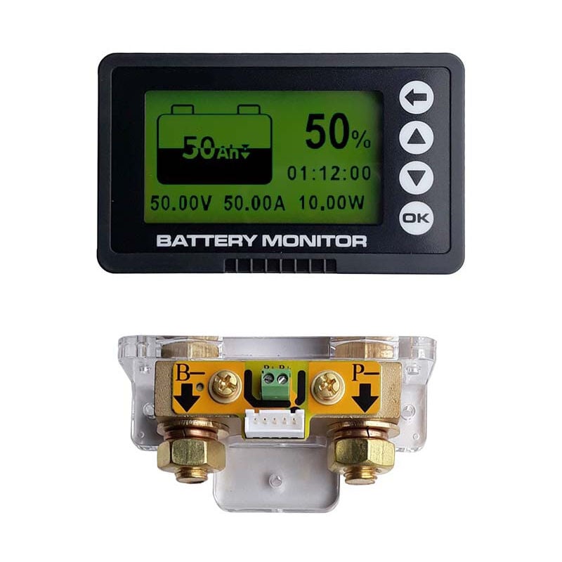 Blugy - Contrôleur de batterie avec shunt 500A