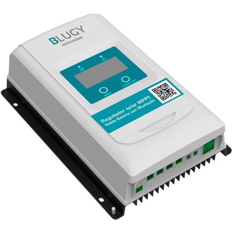 Blugy Régulateur Solaire Mppt 30A Double Sortie et Bluetooth en Option