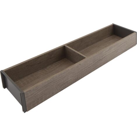 Blum Ambia-Line Schubkastenrahmen schmal - 472x100x50mm, Nebraska Eiche Stahl