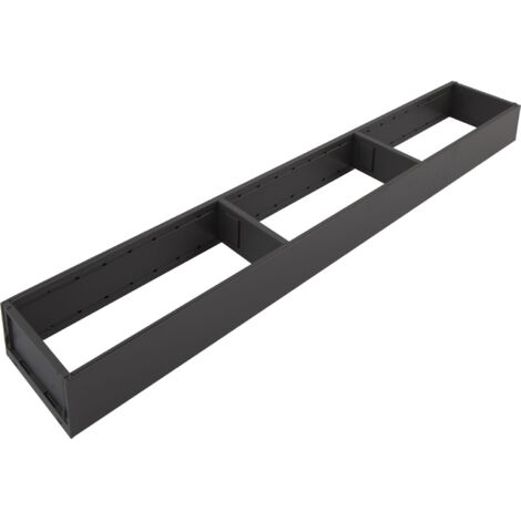 Blum AmbiaLine Schubkastenrahmen schmal mit Trenner 622x100x50mm, oriongrau