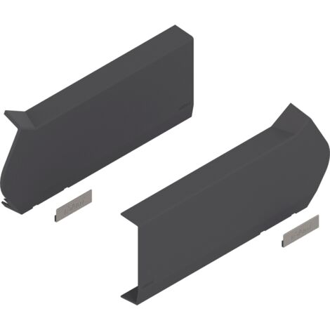 Blum AVENTOS HF Hochfaltklappe,  Abdeckkappenset,  links/rechts tiefgrau