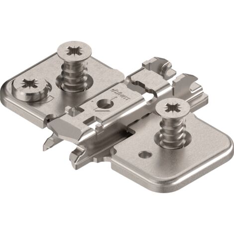 BLUM CLIP Exzenter Kreuzmontageplatte, Stahl, Systemschraube, Distanz 0 mm