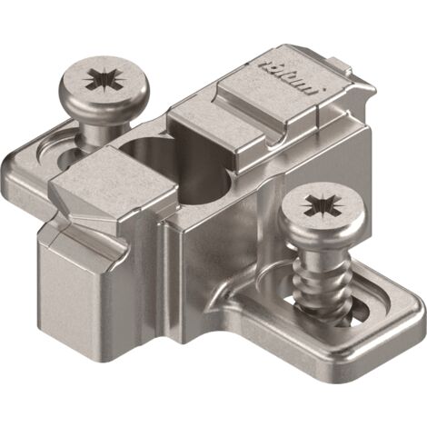 Blum CLIP Kreuzmontageplatte,  9mm,  H=17,5mm,  m.Sys-Schrauben