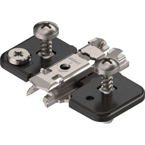 Blum Clip Montageplatte Expando,Excenter vorm. Spreizd. HV 0 mm Distanz, onyxschwarz