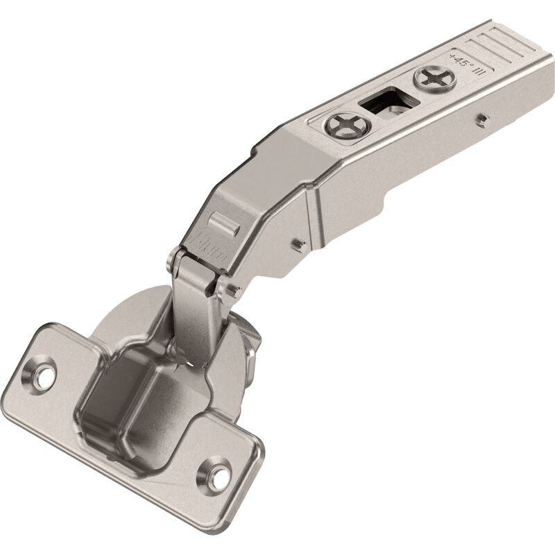 Blum - clip top Winkelscharnier 45° iii, max. aufschlagend ohne Feder, Schrauben
