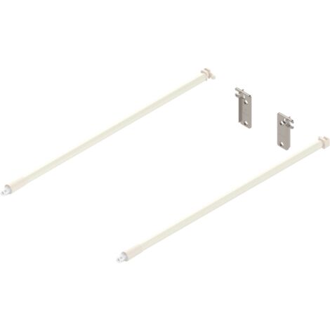 Blum Längsrelingset Inserta mit Rückwandhalter für Metabox Stahl NL=350mm RAL 9001