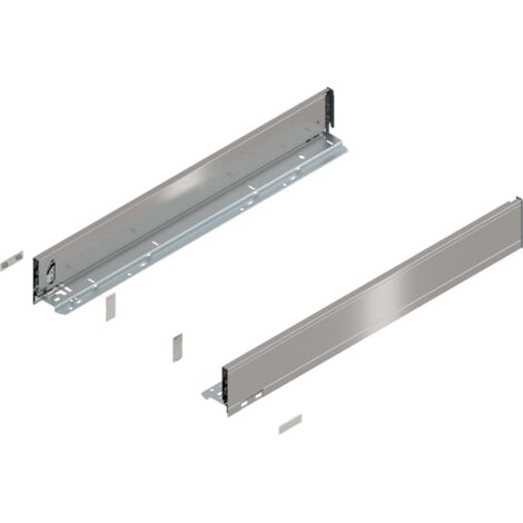 Blum LBX Zargen pure H= 90,3mm NL 650mm,  Inox