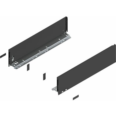 Blum Legrabox pure H K Schubladenschienen Set  1 Paar 70kg 600mm  Tip On Vollauszug oriongrau Set