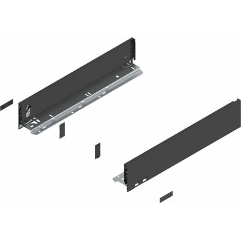 BLUM LEGRABOX pure SET Höhe M, BLUMOTION S, 40kg, NL 350, Carbonschwarz