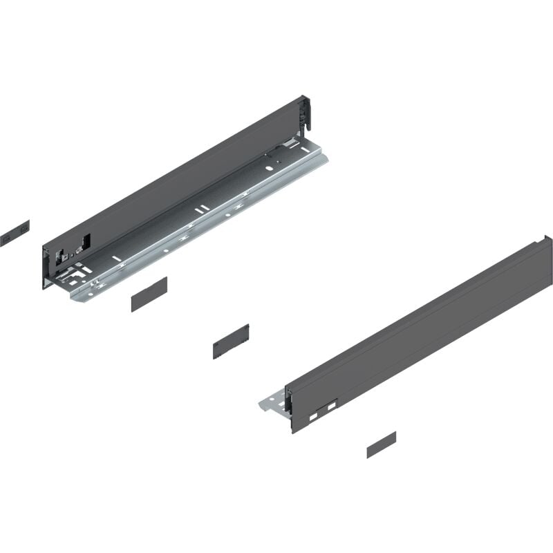 Legrabox Zarge, Höhe N,(66,3 mm), nl= 450 mm, links/rechts, für Legrabox pure, oriongrau matt - Blum