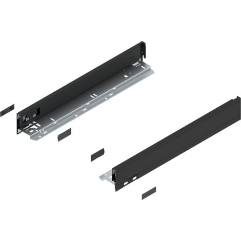 Blum LEGRABOX pure Zarge, H=66.5 mm, NL=450 mm, carbonschwarz matt, links/rechts