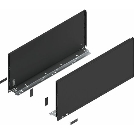 BLUM LEGRABOX pure Zarge Höhe F, NL 550, Carbonschwarz-matt