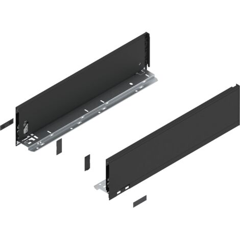 BLUM LEGRABOX pure Zarge Höhe K, NL 500, Carbonschwarz-matt