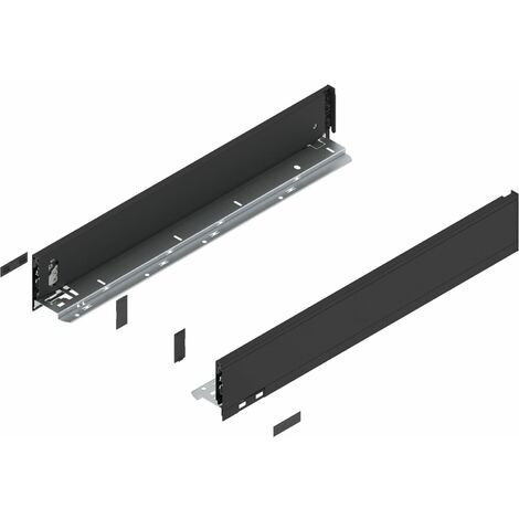 BLUM LEGRABOX pure Zarge Höhe M, NL 550, Carbonschwarz-matt