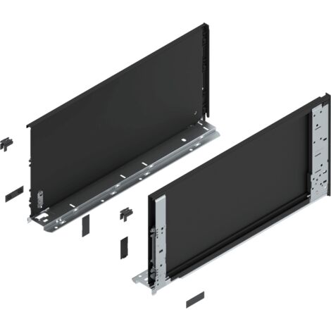 Blum LEGRABOX pure Zarge (innen), H=241mm, NL=500mm, carbonschwar