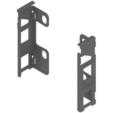 Blum LEGRABOX support arrière en bois, hauteur M 106 mm, gauche/droite, gris orion mat 5 pièces