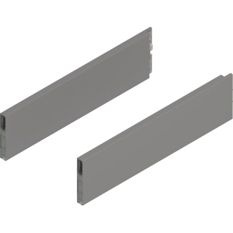 Blum Merivobox Boxcap, NL=400mm, Höhe E, links/rechts, indiumgrau