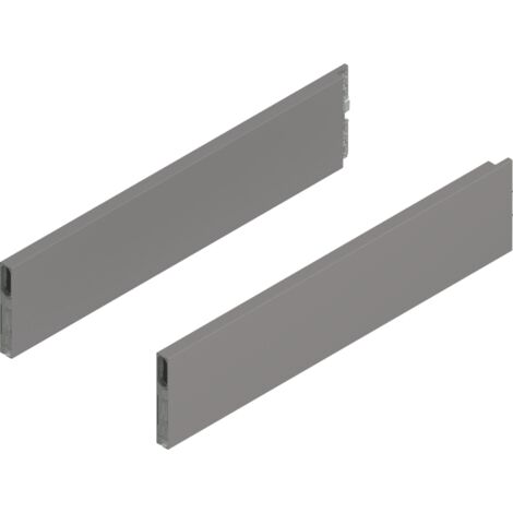 Blum Merivobox Boxcap,  NL=450mm,  Höhe E,  links/rechts,  indiumgrau