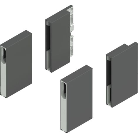 Blum Merivobox Boxcover,  Höhe E,  vorne/hinten,  links/rechts,  oriongrau (Set)