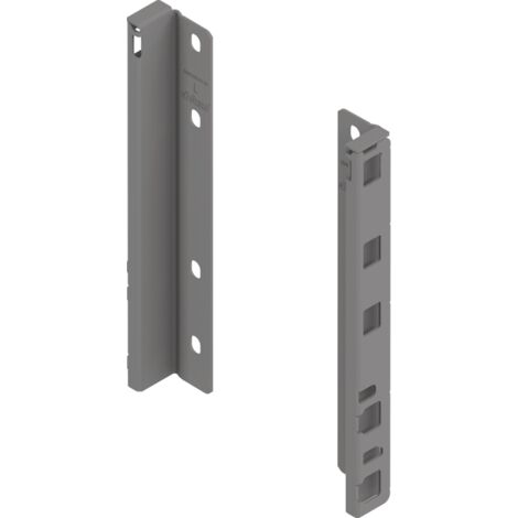 Blum MERIVOBOX Holzrückwandhalter,  Höhe E (209 mm),  links/rechts,  indiumgrau