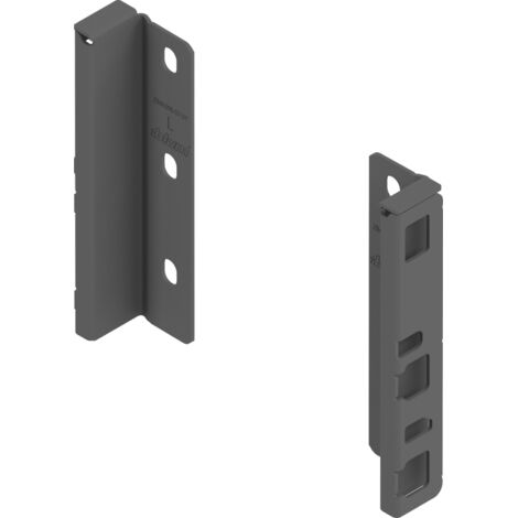 Blum MERIVOBOX Holzrückwandhalter,  Höhe K (146 mm),  links/rechts,  oriongrau