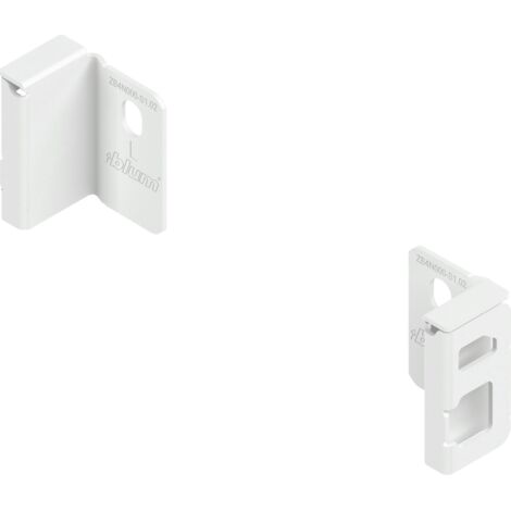 Blum MERIVOBOX Holzrückwandhalter,  Höhe N (82,5 mm),  links/rechts,  seidenweiß