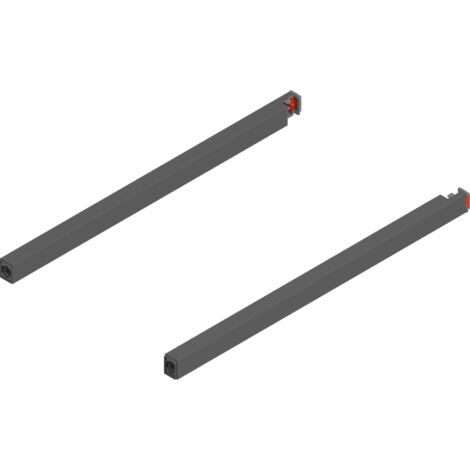 Blum MERIVOBOX Längsreling,  NL=350 mm,  links/rechts,  oriongrau