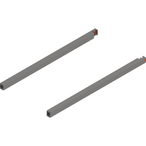 Blum MERIVOBOX Längsreling,  NL=400 mm,  links/rechts,  indiumgrau