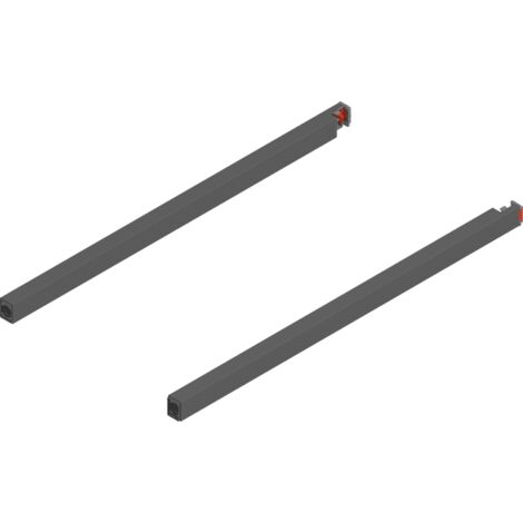 Blum MERIVOBOX Längsreling,  NL=400 mm,  links/rechts,  oriongrau
