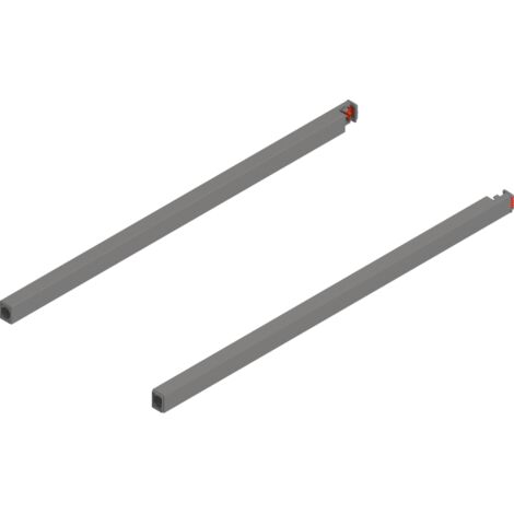 Blum MERIVOBOX Längsreling,  NL=450 mm,  links/rechts,  indiumgrau